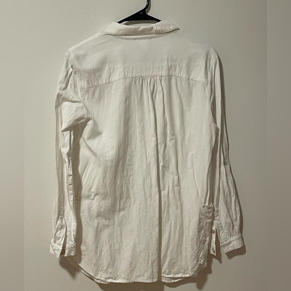 Tribal Women's Cream Linen Tunic Top Size M - Picture 8 of 11